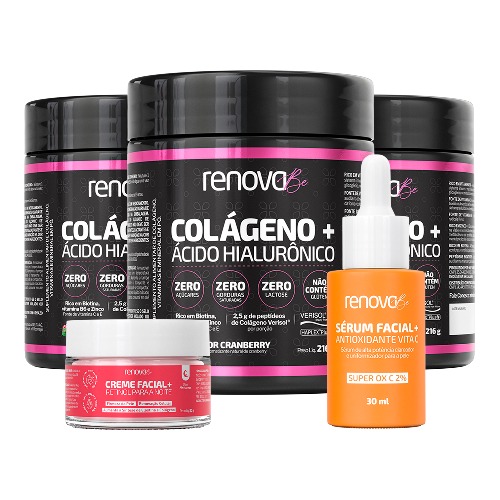 3 Potes Colágeno Kit